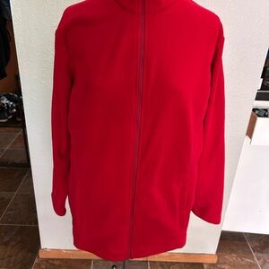 Zippered fleece layering jacket